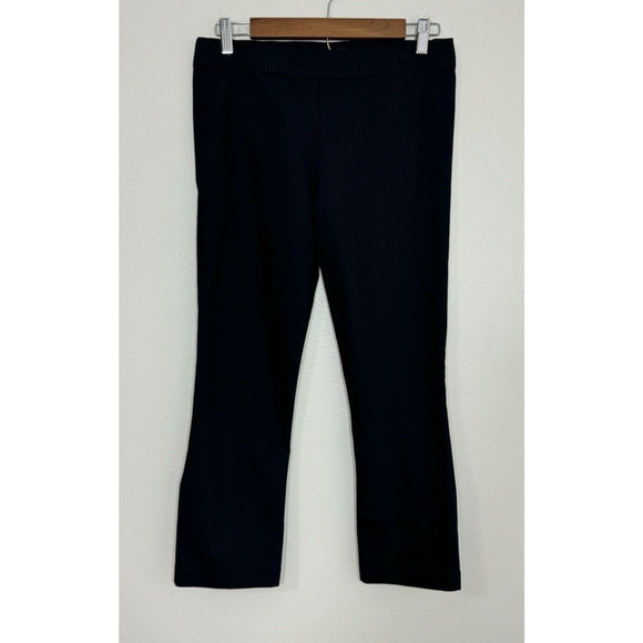 The Row Trousers Black Straight Leg Crop Pants Timeless Classic Luxe, S